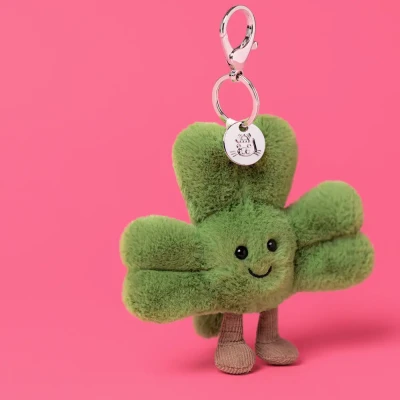 Maskotka Brelok do Plecaka Pluszowa Zawieszka Koniczynka Jellycat Amuseables