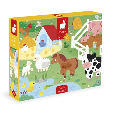 Janod puzzle sensoryczne Farma