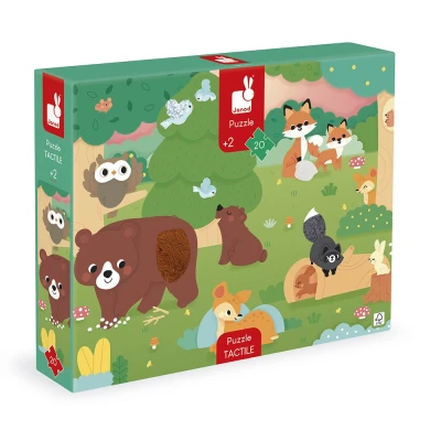 Janod puzzle sensoryczne Las 20 elementów