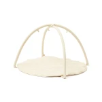 Kids Concept bawełniana mata edukacyjna z pałąkiem Baby Gym white