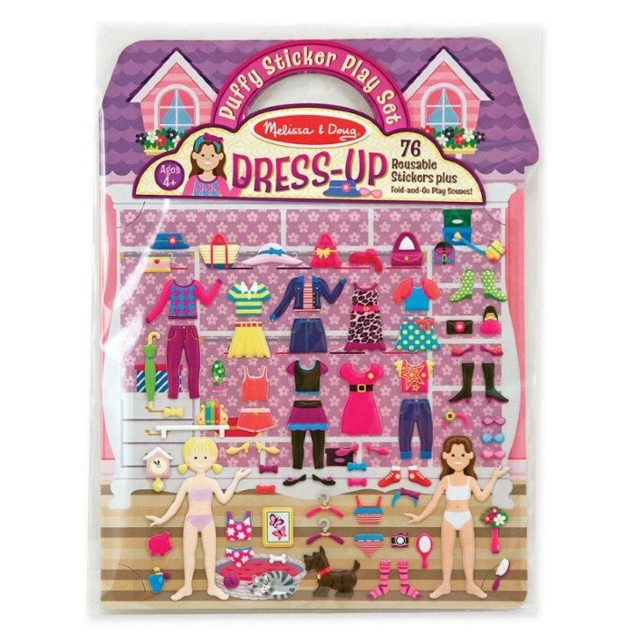 Melissa & Doug - Wypukłe Naklejki Wielorazowe - Moda i Przebieranie