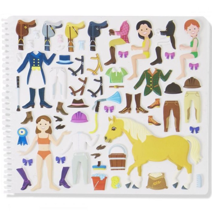 Melissa & Doug - Wypukłe naklejki - Koński Świat
