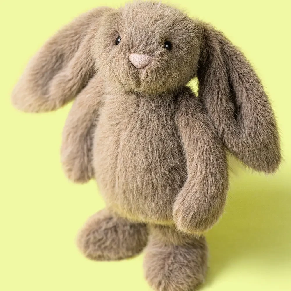 Króliczek Jellycat Fawn Flufflet Bunny 18 cm | Puszysta Przytulanka dla Dziecka 12m+, Idealna do Żłobka i w Podróż, Miękki Królik do Małej Rączki, Wspiera Adaptację i Wyciszenie, Bezpieczny i Stylowy Prezent na Roczek (1. Urodziny).
