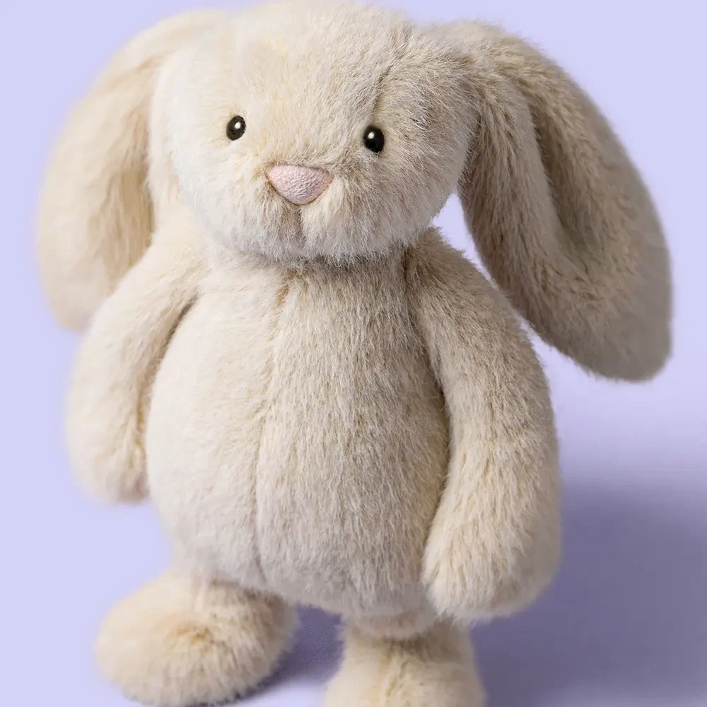 Króliczek Jellycat Wheat Flufflet Bunny 18 cm | Puszysta Przytulanka dla Dziecka 12m+, Idealna do Żłobka i w Podróż, Miękki Królik do Małej Rączki, Wspiera Adaptację i Wyciszenie, Bezpieczny i Stylowy Prezent na Roczek (1. Urodziny).
