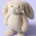 Króliczek Jellycat Wheat Flufflet Bunny 18 cm | Puszysta Przytulanka dla Dziecka 12m+, Idealna do Żłobka i w Podróż, Miękki Królik do Małej Rączki, Wspiera Adaptację i Wyciszenie, Bezpieczny i Stylowy Prezent na Roczek (1. Urodziny).