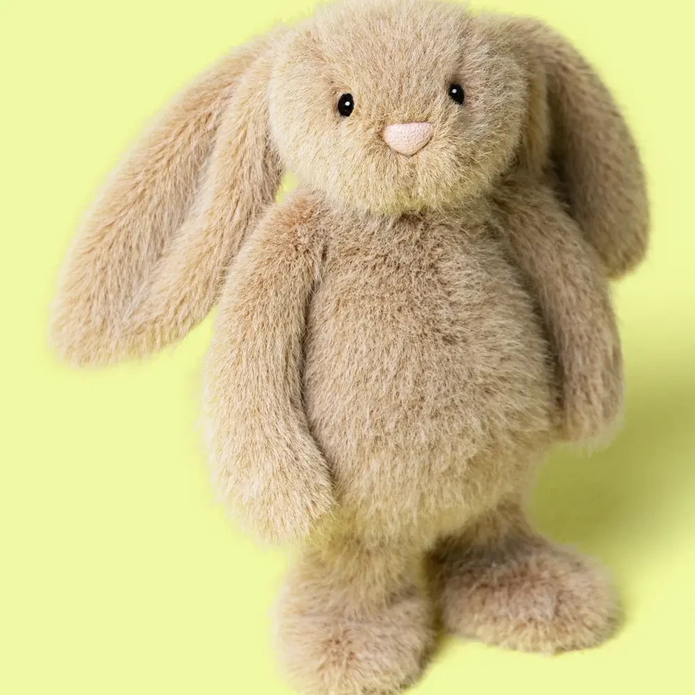 Króliczek Jellycat Oat Flufflet Bunny 18 cm | Puszysta Przytulanka dla Dziecka 12m+, Idealna do Przedszkola i w Podróż, Wyjątkowo Miękki Królik do Małej Rączki, Wspiera Rozwój Sensoryczny i Wyciszenie, Bezpieczny Prezent na Roczek (1. Urodziny).