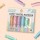 Tiger Tribe Pastelowe Flamastry Dwustronne Candy Pastels – Zestaw 6 Mazaków dla Dzieci 3+ | Delikatne Kolory do Kolorowania i Liternictwa, Flamastry z Cienką i Szeroką Końcówką Wspierające Kreatywność i Precyzję, Estetyczny Prezent dla Małego Artysty.