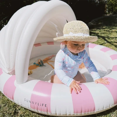 Sunnylife basen z daszkiem dla dzieci Cotton Candy Cherry