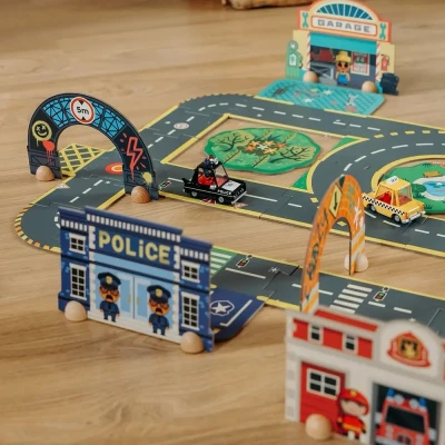 Djeco układanka 3D Miasto Crazy Motors