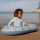 Little Dutch Dmuchany Pontonik dla Dzieci Ocean World | Ponton Basenik do Pływania 100x67 cm dla Dzieci 3+, Dmuchana Łódeczka z PVC do Wody i Ogrodu, Wspiera Oswajanie z Wodą, Prezent na Lato, dla Chłopca i Dziewczynki.
