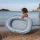 Little Dutch Dmuchany Pontonik dla Dzieci Ocean World | Ponton Basenik do Pływania 100x67 cm dla Dzieci 3+, Dmuchana Łódeczka z PVC do Wody i Ogrodu, Wspiera Oswajanie z Wodą, Prezent na Lato, dla Chłopca i Dziewczynki.