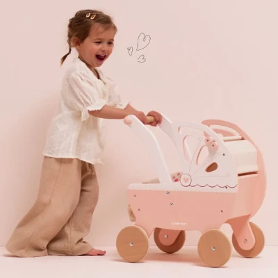 Wózek dla Lalek Drewniany Pchacz Le Toy Van Sweetdreams 2+