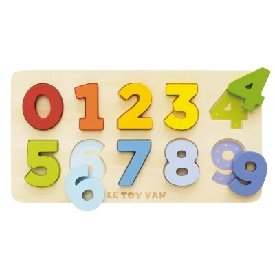 Le Toy Van sorter edukacyjny do nauki liczenia drewniane cyferki
