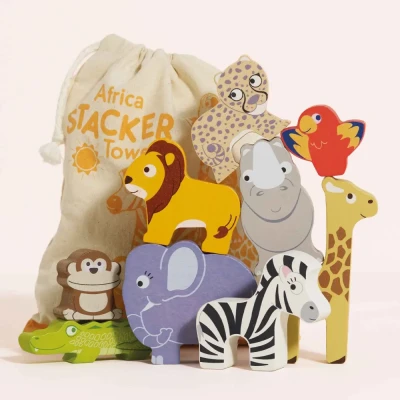 Le Toy Van figurki drewniane zwierzątka Safari
