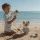 Zestaw do Piasku Little Dutch Wiaderko z Lodami 14 elementów | Zabawka na Plażę i do Piaskownicy dla Dzieci 1+, Komplet Foremek z Łyżką do Gałek i Rożkami, Wspiera Odgrywanie Ról i Motorykę Małą, Prezent na Lato i Roczek.