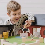 Micki drewniane figurki zwierzątka wiejskie farma