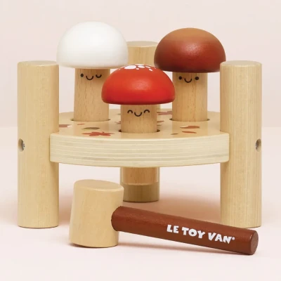 Le Toy Van przebijanka drewniana Grzybki