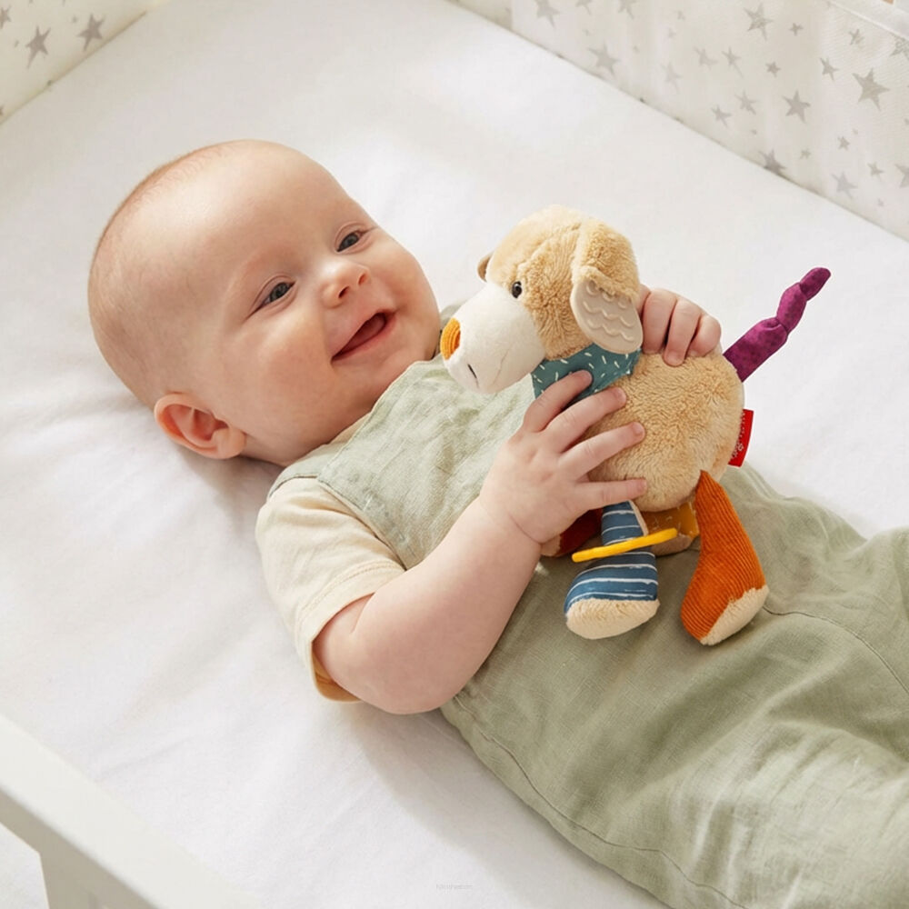 Sigikid zabawka maskotka sensoryczna dla niemowląt Pluszowy Piesek