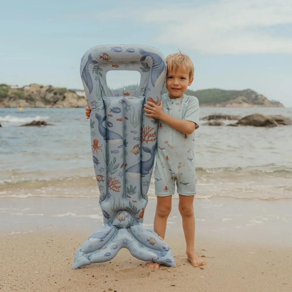 Little Dutch materac do pływania Ocean World 118 cm – dmuchany materac dla dziecka