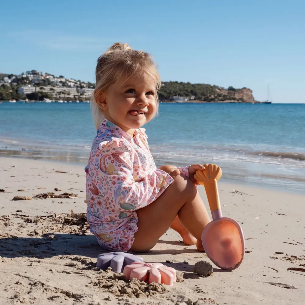 Little Dutch zestaw plażowy 3 el. Dreamy Mermaid – łopatka i foremki 18m+