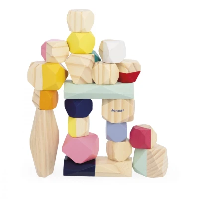 Janod drewniane kamienie do zabawy