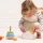 Drewniana Zabawka Sensoryczna Le Toy Van Rainbow Cloud Pop-up | Tęczowa Chmurka z Wyskakującymi Słupkami dla Dziecka 18m+, Wspiera Motorykę Małą i Myślenie Przyczynowo-Skutkowe, Wykonana z Drewna FSC®, Bezpieczna i Trwała, Idealny Prezent dla Malucha.