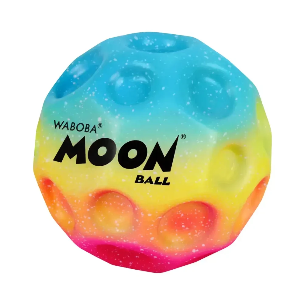 Piłeczka Waboba Gradient Moon Ball | Kauczukowa Piłka o Ekstremalnym Odbiciu dla Dzieci i Dorosłych 5+, Skacząca Piłeczka z Kraterami i Dźwiękiem Pop, Wytrzymała Pianka Poliuretanowa, Trening Refleksu i Ruchu, Prezent dla Chłopca i Dziewczynki..webp