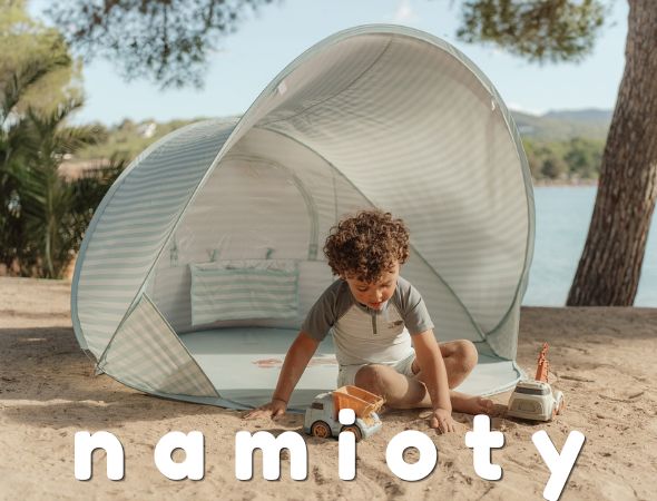 namioty plażowe dla dzieci - popup - z daszkiem